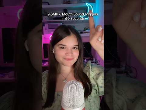 ASMR 6 Mouth Sounds In 60 Seconds! #asmrmouthsounds #mouthsounds #mouthsoundsasmr