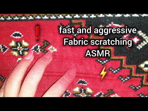 Super fast and aggressive fabric scratching ASMR #asmr
