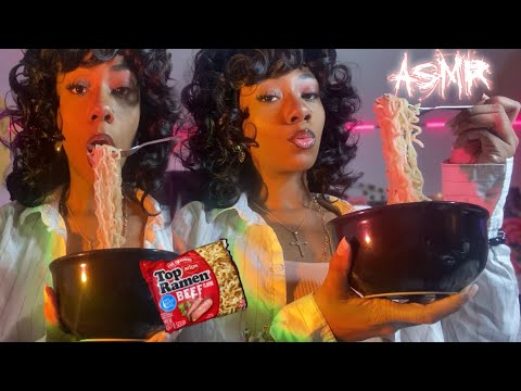 ASMR Eating Ramen Noodles 🍜✨