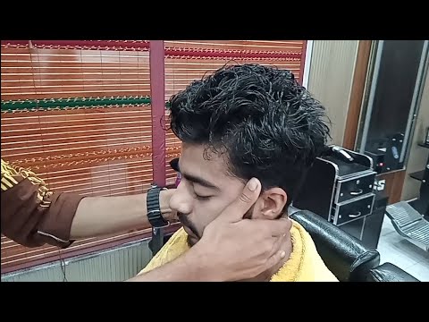 ASMR Intense Head,Neck Massage and Forehead Tapping 😌 |Lahori barber| #headmassage #neckcracking