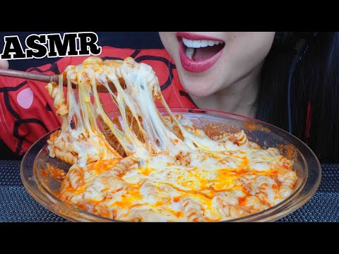 ASMR SUPER CHEESY PASTA (SOFT RELAXING EATING SOUNDS) NO TALKING | SAS-ASMR