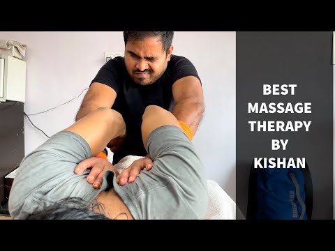 Unwanted Head Massage therapy by Indian barber Master Cracker Kishan |