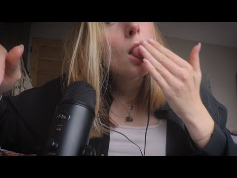 ASMR | SPIT PAINTING |  Mouth Sounds, Rambling, Handsounds/movements 👅💦