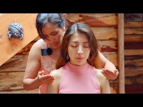 Esperanza & Karen soft whispering ASMR massage & energy cleansing for sleep & relaxation 😌
