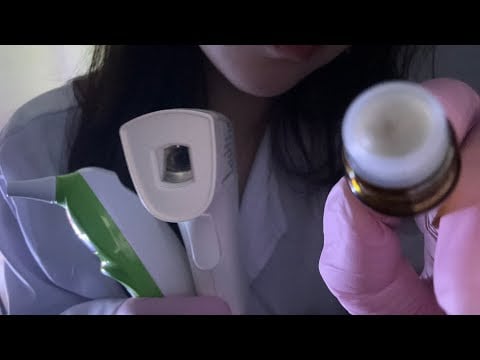 ASMR(Sub) 알레르기 검사🧪 병원 롤플레이 | 거기에 체온계를 곁들인 Allergy Test with Medical thermometer