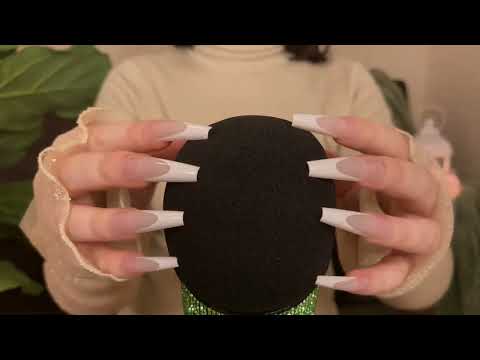 *one minute asmr* foam mic cover scratching (no talking)