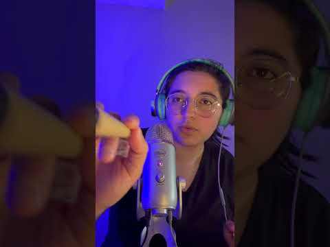 ASMR dusting off your face with a brush #asmr #facebrushing #mouthsounds