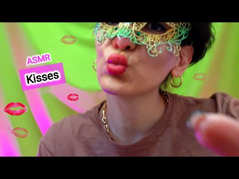 Covering your face with kisses | Squeaky kisses | Kissing You with Squeaky ASMR Kisses Tonight