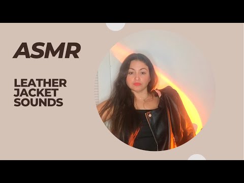 ASMR LEATHER SOUNDS|LEATHER JACKET SOUNDS #asmrvideo #asmr  #asmrcommunity @aramoonasmr1111