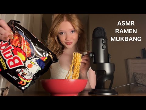 ASMR Spicy Ramen Mukbang