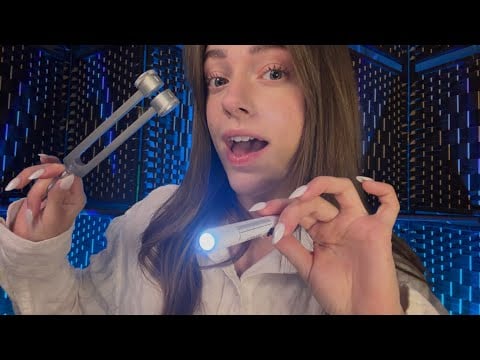 ASMR Doctors Exam For Deep Sleep 🩺 Medical Roleplay, Eye Exam, Ears, Face