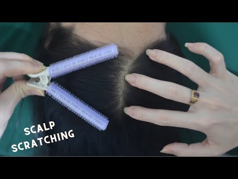 ASMR Hair Parting Real Person, Hair Combing With Snoring Sounds, Relax For Anxiety Relief