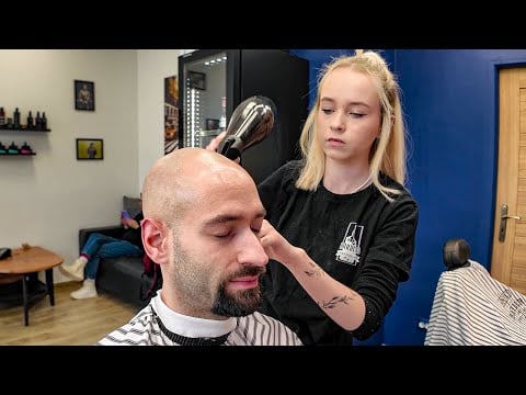 Head Wash & Electric Shave in Breathtakingly Cold Jewish quarter of Kraków - Kazimierz 🇵🇱