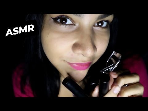 ASMR maquillándome y masticando algo de chicle