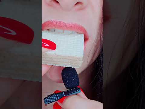 ASMR Waffle 🍫 Crunch Sounds | No TalkingASMR بسكويت ويفر 🍫 أصوات قرمشة | بدون كلام