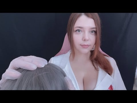 АСМР Трихолог ✨ Осмотр кожи головы и волос 👩🏻‍⚕️  ASMR Scalp Exam / Roleplay