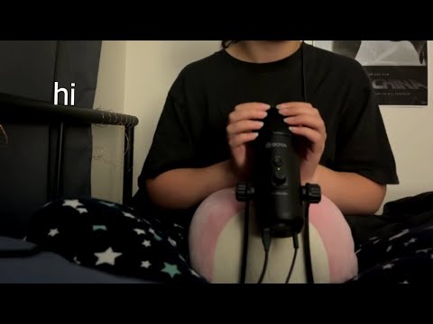 [ASMR] random rambling, playing w the mic, sitting in bed