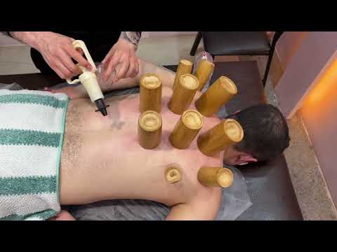 VIP massage with a hot air cupping😍🤍#asmr #massage #video #cupping