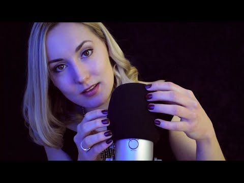 Tingly Brain Massage // Slow Mic Scratching w/ Layered Whispers // ASMR