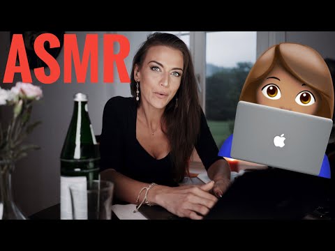 ASMR Gina Carla 😴 #Relaxing Keyboard ⌨️ Soft Whispering!