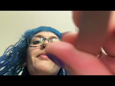 ASMR Silent Eyebrow Appointment (Inaudible, Plucking, Gum Chewing, Crinkles)