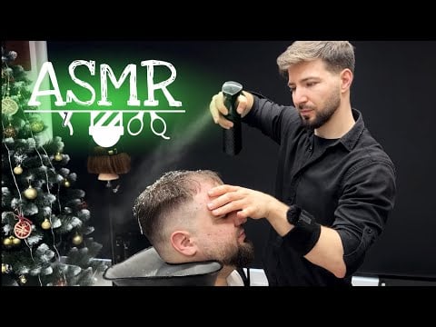 Ultimate Head & Beard Wash with Tons of Foam — The Most Satisfying Barber ASMR Experience