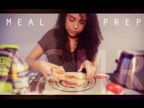 | ASMR | 🍽 Meal Prep *TURKEY SANDWICH* | Whispering | Chewing |