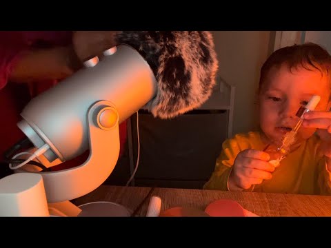 2 Year Old Tries ASMR for the First Time 🤯