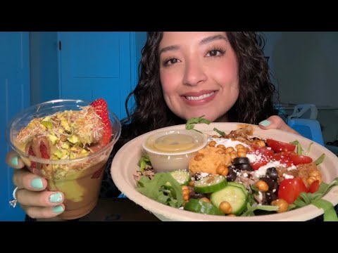 ASMR | Protein bowl and Dubai chocolate strawberries 🍓