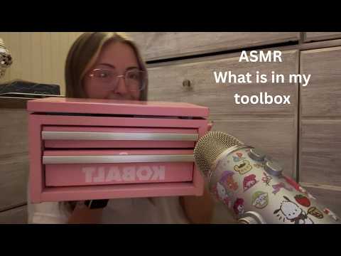 ASMR what is in my pink toolbox