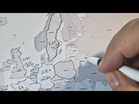 ASMR: Europe Most Powerful Military Countries With Stats | ASMR map tracing & whispering