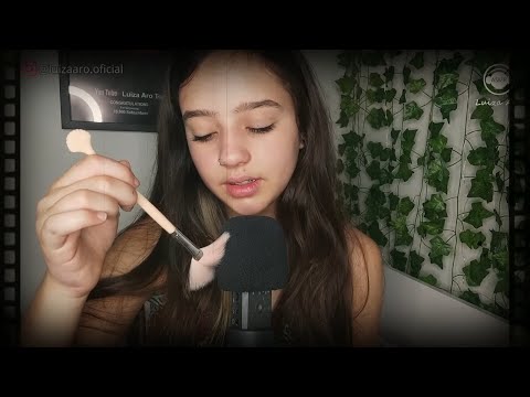 ASMR GATILHOS QUE VÃO GARANTIR SEU SONO [ HAND MOVEMENTS PINCEL NA TELA SOM DE CHUVA ] Luiza Aro Top