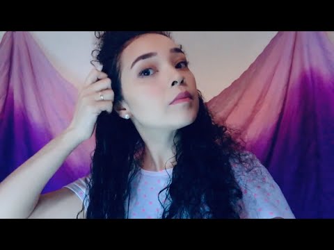 ASMR FINALIZANDO meu CABELO :)