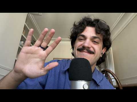 ASMR Whisper Ramble w/ Mouth Sounds & Finger Flutters