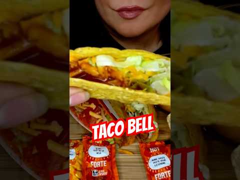 Taco Bell Crunchy Tacos #asmr #shorts