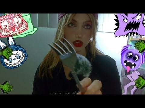 Eating your insecurities from your face ASMR 