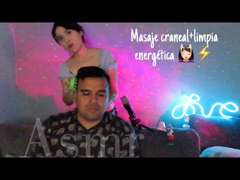 asmr masaje craneal REAL para DORMIR + Limpieza energética - ASMR CON MIRIAM