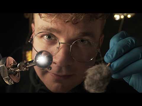 ASMR: Close-up Ear Cleaning & Exam | Relaxing Doctor Roleplay (VERY TINGLY)