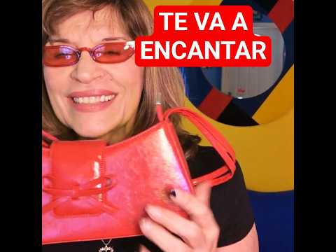 BOLSO ROJO CON LACITO ELEGANTE👜🙄SHOPPING🙄NO ASMR