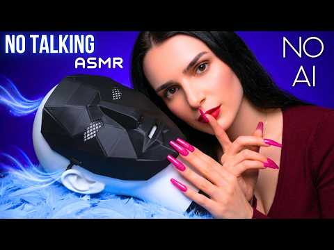 ASMR BEST NO TALKING Background Sounds to Sleep , Relax , Study 🎧 Mic Scratching Tapping Massage 4K