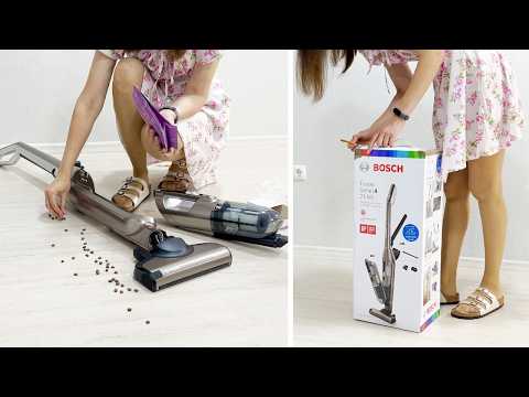 Bosch Flexxo Series 4 Unboxing & First Test ✨The Quiet Power! | ASMR Cleaning