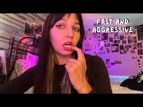 ASMR | Fast and Aggressive Mouth Sounds and Teeth Tapping 