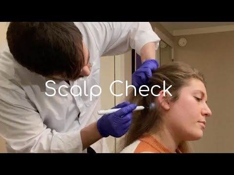 ASMR Scalp Check with Light, Healing Serum and Hair Brushing