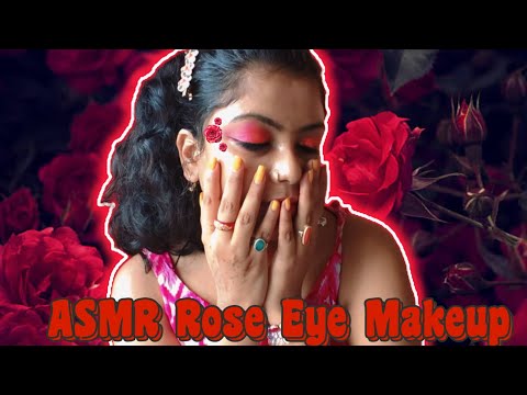 ASMR Doing My Rose Eye Makeup 👀😱