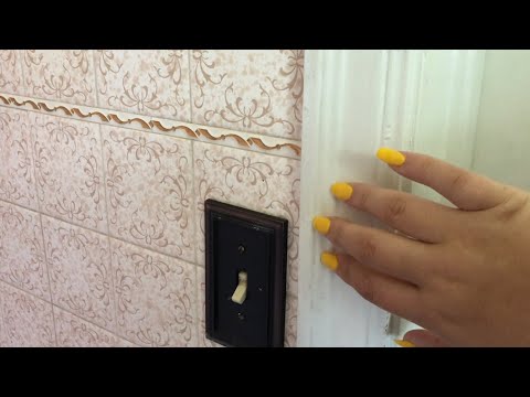 {asmr} fast tapping around my bathroom // no talking