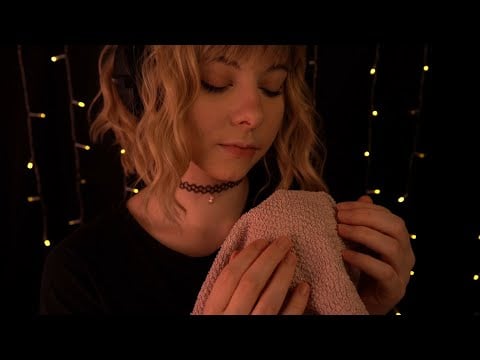 ASMR | no talking white noise - slow rumbling towel scratching & ocean ambience