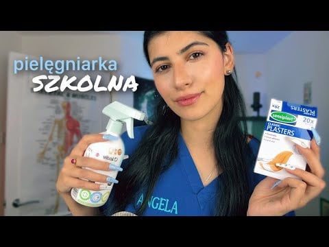 ASMR po polsku SPECYFICZNA PIELĘGNIARKA SZKOLNA roleplay 👩🏻‍⚕️