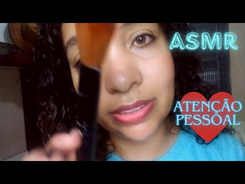 ASMR Atenção Pessoal com Pincel na tela e Conta-gotas mágico para tirar todo seu cansaço mental
