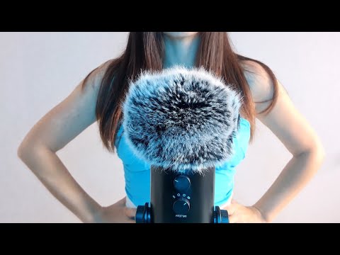 ASMR Brain Massage With Fluffy Mic Cover at 100% Intensity , personal attention, relax