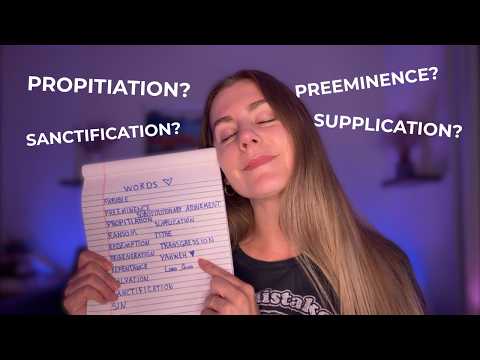 ASMR Do You Know These "Christian" Word? (Writing, Tracing, Whispering, Repeating, Explaining)
